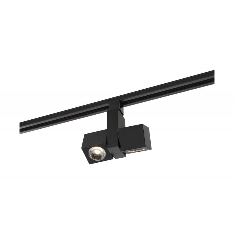 Black LED; 24 Watt Track Head; Dual Square 