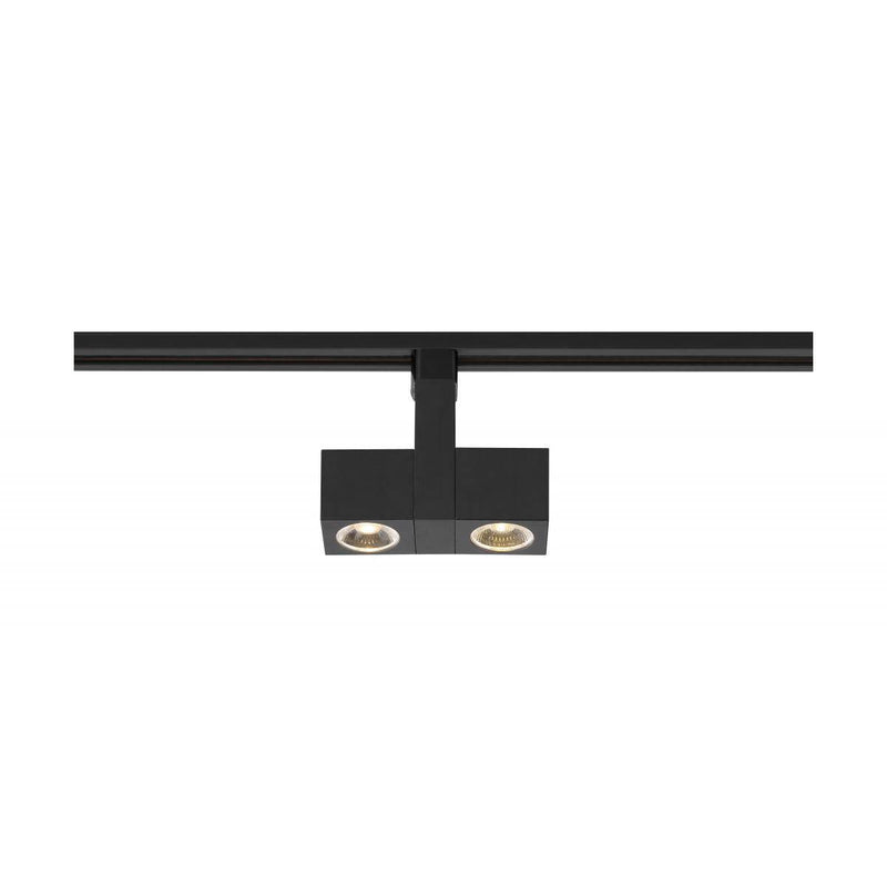 Black LED; 24 Watt Track Head; Dual Square 