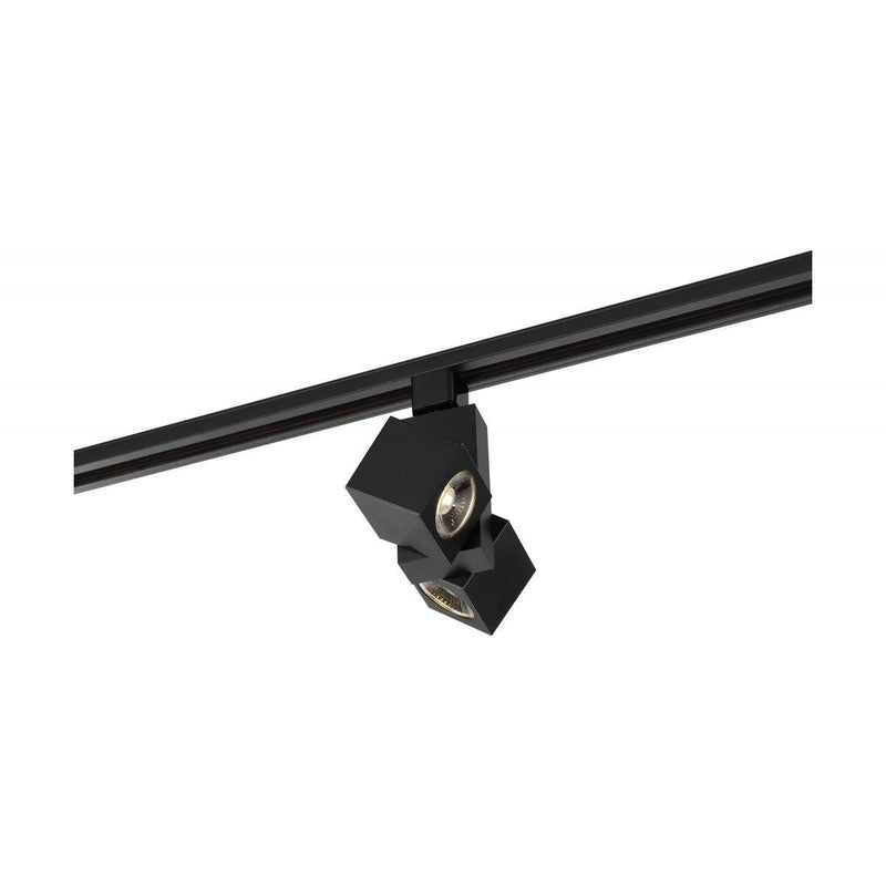 Black LED; 24 Watt Track Head; Dual Square 