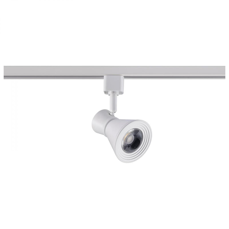 Matte White 12 Watt LED Cinch Track Head; 3000K - Green Lighting Wholesale, INC