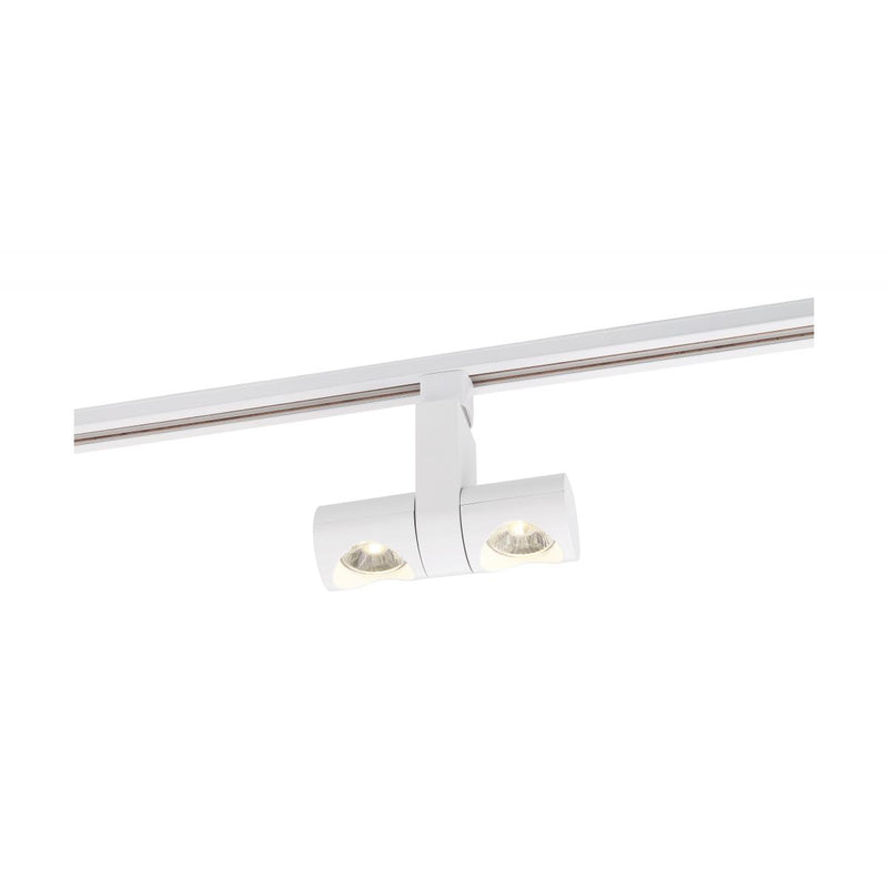 White LED; 24 Watt Track Head; Dual Pipe; 24 deg - Green Lighting Wholesale, INC