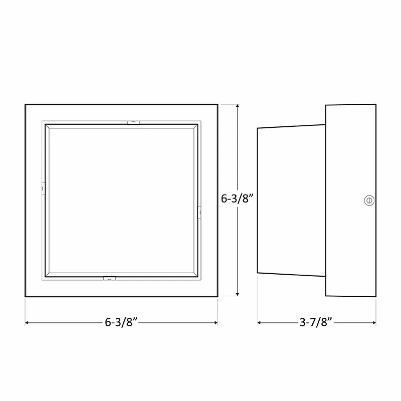 Black LED Multi-CCT Architectural Wall Light- 12 Watt 