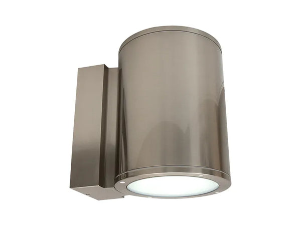 Brushed Nickel LED Cylinder Wall Sconce- 40 Watt, CCT