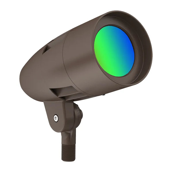 RGB Bluetooth LED Flood Light, 15W in Bronze
