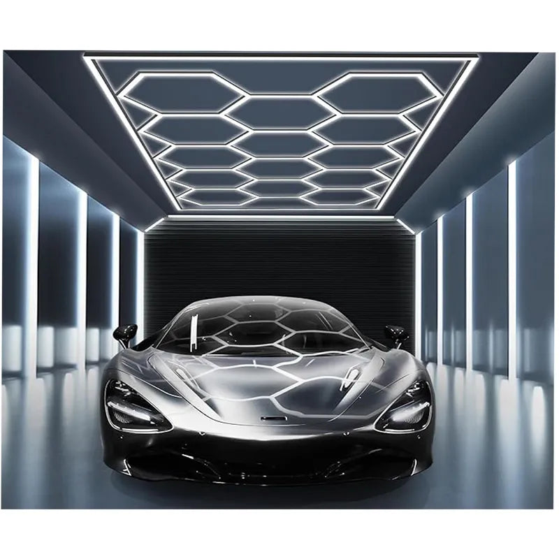 Hex Car Shop Decorative Light Kit with Frame, 46’’ 16W/PCS