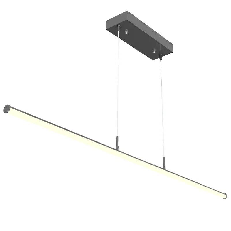 Power & CCT Adjustable Black Linear Tube Decorative Suspension Light, 20W/25W/30W, 3000K/3500K/4000K - Green Lighting Wholesale