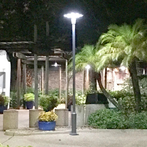 Solar Gray LED Pedestrian Path Light 20 Watt 2600 Lumens 5000K 786704