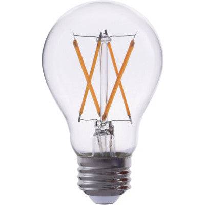 LED Filament A19 320 Deg, 7W-800lm, Dimmable, 2700K, E26, Clear - Green Lighting Wholesale