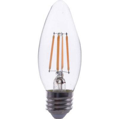LED Filament B11 320 Deg, 5W-500lm, Dim,  2700K, E26,Clear - Green Lighting Wholesale