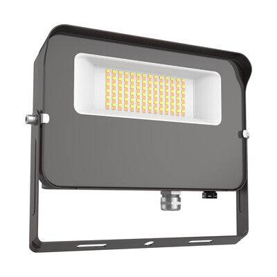 Flood Light 50W 50/40/3000K 120-277V 0-10V Dimming Yoke Photocell - Green Lighting Wholesale