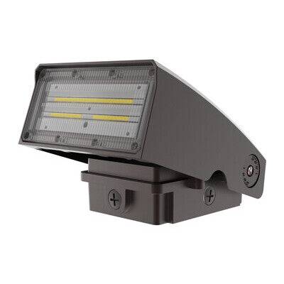 Adjustable Wallpack 1560 Lumens 12 Watts 70CRI 5000K 120-277 Volts Dimmable Bronze - Green Lighting Wholesale