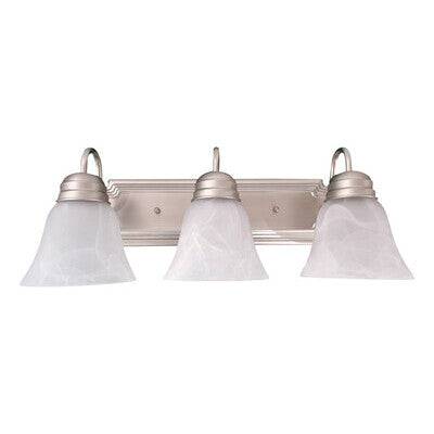 Bulb Ready Vanity Leawood 3 Lamp A19 Nickel - Green Lighting Wholesale