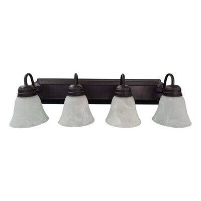 Bulb Ready Vanity Leawood 4 Lamp A19 Bronze - Green Lighting Wholesale