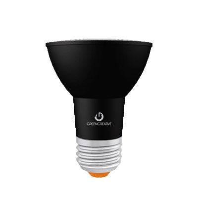 Black 6.5 Watt LED PAR20 - Dimmable - 40° - 3000K - 580 Lumens - 120V - Green Lighting Wholesale