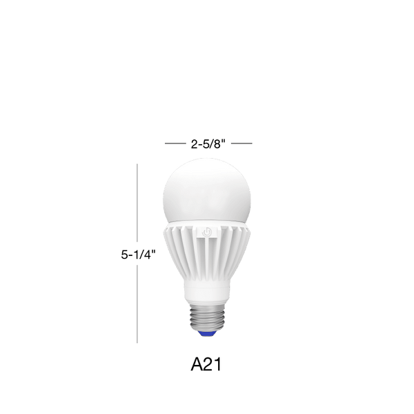Green Creative 24 Watt HID LED A21 Lamp - 5000K - 3,200 Lumens - 120-277V - Green Lighting Wholesale