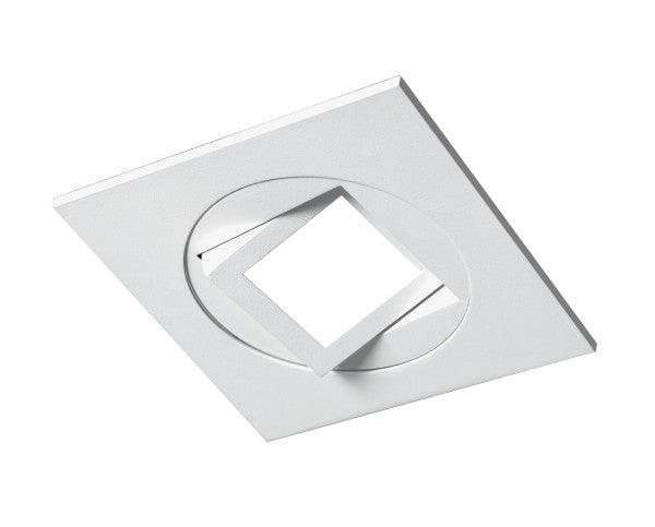 4-inch White Square Multi-Adjustable Recessed LED Downlight, 5000K - Green Lighting Wholesale
