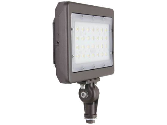 Maxlite MSF Maxlite Slim Flood 120-277V Wide Bronze Knuckle 1/2" Threaded Nipple Mount 5000K - Green Lighting Wholesale