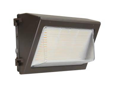 LED Wall Pack- Watt Selectable (80/100/120W), 120-277V, CCT Select 3/4/5K, Bronze, Photocell - Green Lighting Wholesale