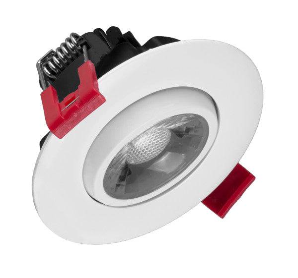 3-inch LED Gimbal Recessed Downlight in White, 2700K - Green Lighting Wholesale