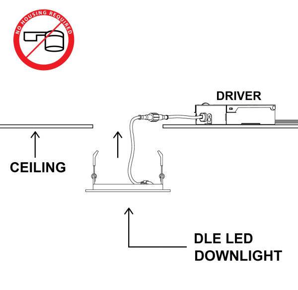 6 in. Square Aged Copper Flat Panel LED Downlight in 2700K - Green Lighting Wholesale