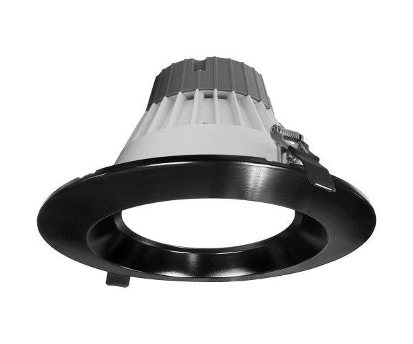 8-inch Black Commercial Canless LED Downlight Kit - Green Lighting Wholesale