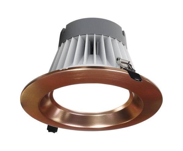 8-inch Aged Copper H/O Commercial Canless LED Downlight Kit - Green Lighting Wholesale