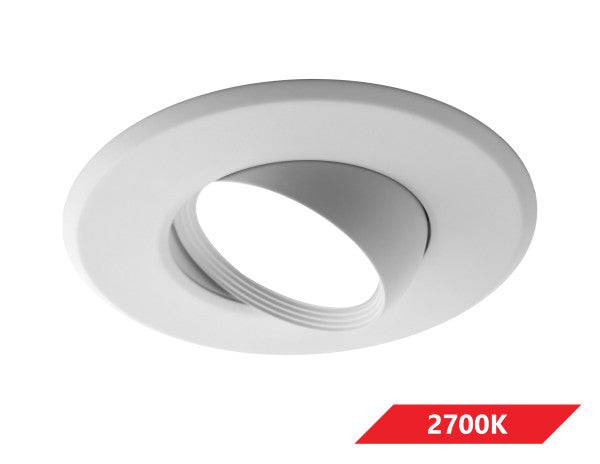 5/6 in. Adjustable LED Eyeball Retrofit Downlight Kit in 2700K - Green Lighting Wholesale