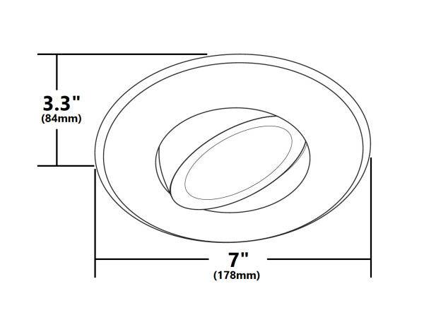 5/6 in. LED Gimbal Downlight Retrofit Kit, 2700K Oil-Rubbed Bronze - Green Lighting Wholesale