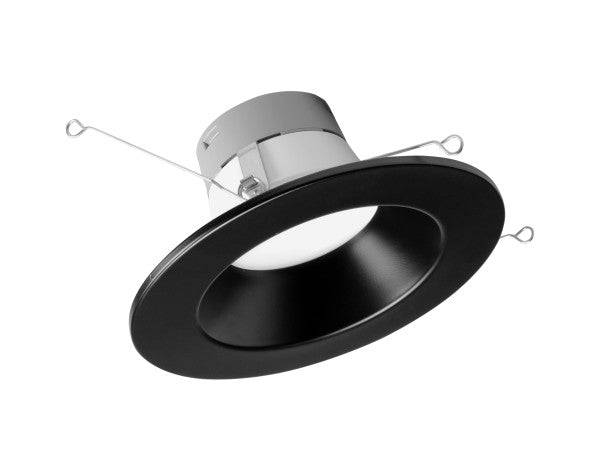 5/6-inch Black 900 Lumen Selectable Recessed LED Downlight 2700K-5000K - Green Lighting Wholesale