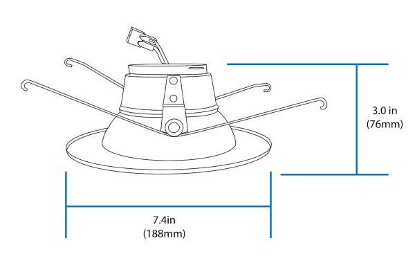5in/6in Oil-Rubbed Bronze 1200 Lumen Recessed LED Downlight, 3000K - Green Lighting Wholesale