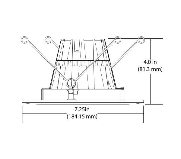 6 in. White Gimbal LED Recessed Downlight, 3000K - Green Lighting Wholesale