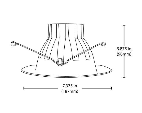 Black High-Output LED Recessed Downlight, 3000K- 5/6 Inch - Green Lighting Wholesale