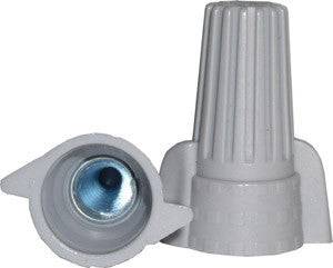Easy-Twist Winged Gray Wire Nuts- 250 Bag - Green Lighting Wholesale