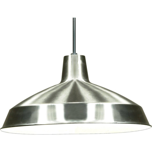 Brushed Nickel Shade Pendant Light Fixture - Green Lighting Wholesale