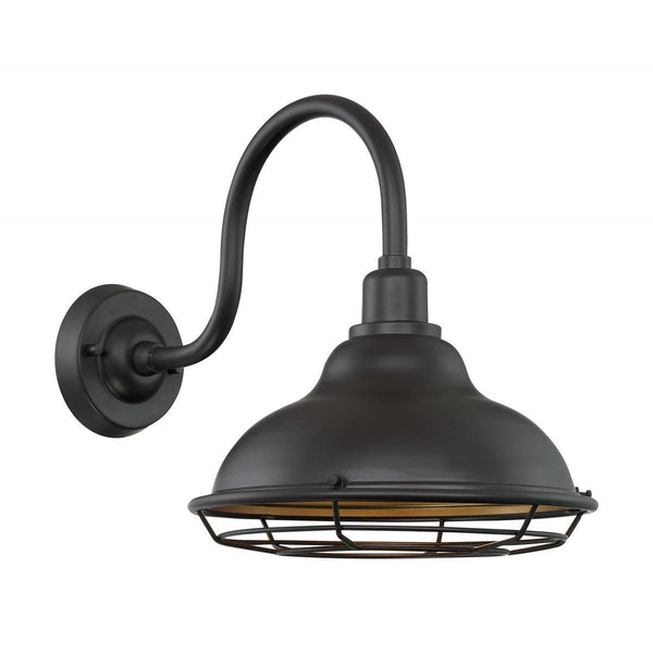 Newbridge - 1 Light Outdoor Sconce with- Dark Bronze and Gold Finish - Green Lighting Wholesale