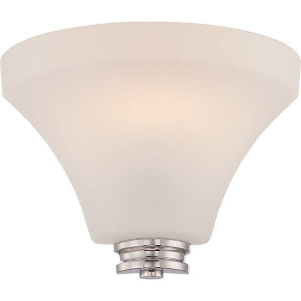 LED Wall Sconce (Satin White Glass) - Green Lighting Wholesale