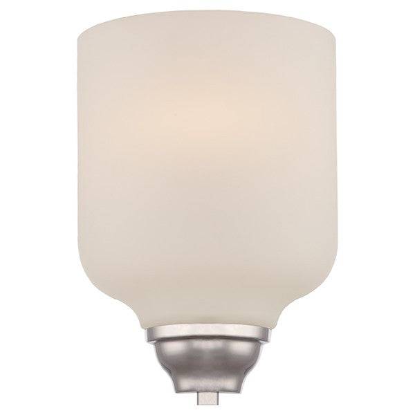 LED Wall Sconce With Etched Opal Glass - Green Lighting Wholesale
