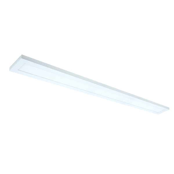 NUVO 30 Watt 3000K 5 inch x 3 foot Surface Mount LED Fixture White Finish - Green Lighting Wholesale