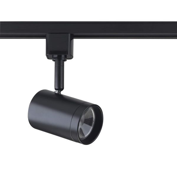 LED 12W Track Head - Small Cylinder - Black Finish - 36 Degree Beam - Green Lighting Wholesale