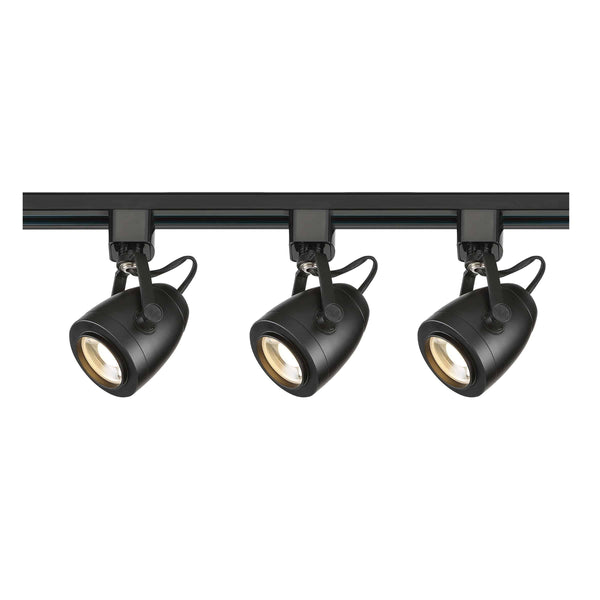 LED Signature 3 Head 120V Black Track Kit 