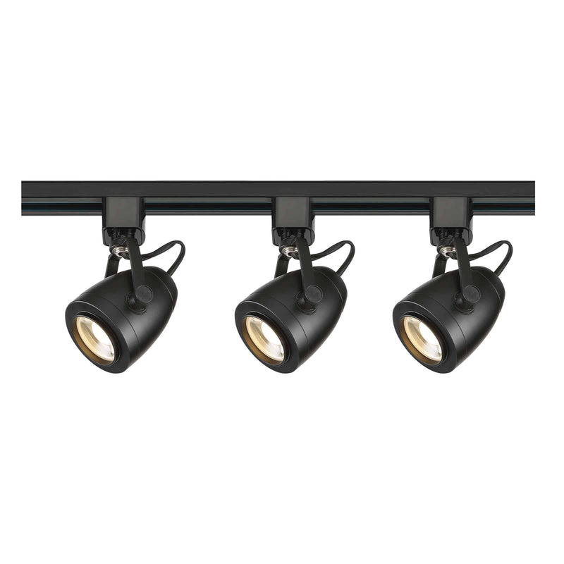 Nuvo LED Signature 3 Head 120V Black Track Kit Ceiling Light - Green Lighting Wholesale