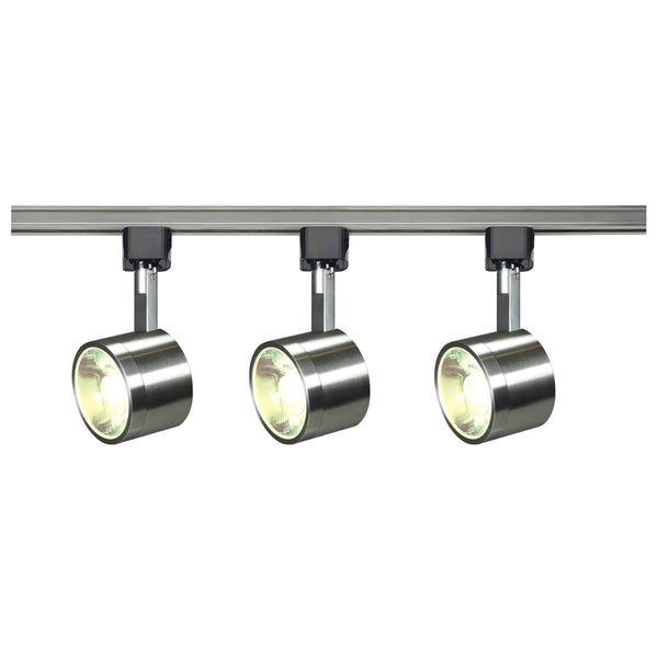 Nuvo LED Signature 3 Head 120V Brushed Nickel Track Kit - Green Lighting Wholesale