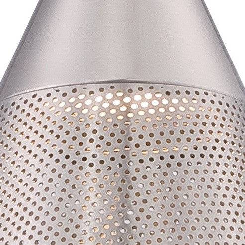 Perforated metal pendant light cheap