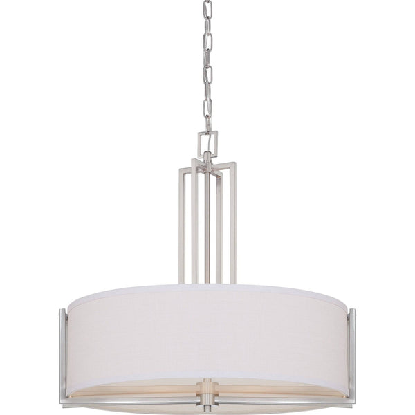 Nuvo 60/4756 Gemini Brushed Nickel Four Light Pendant - Green Lighting Wholesale