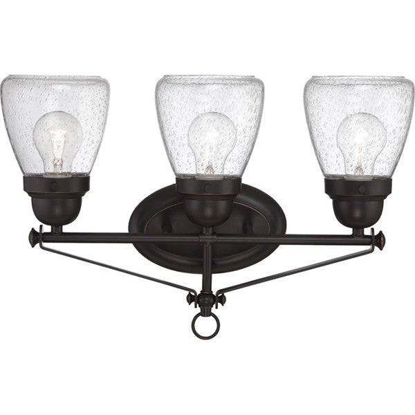 Nuvo 60-5543 Laurel Sudbury Bronze 3-Light Vanity - Green Lighting Wholesale