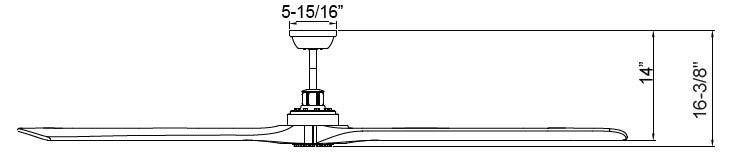 Rio Grande, 3-Blade, 88” Sweep, Oil Rubbed Bronze Finish - Green Lighting Wholesale