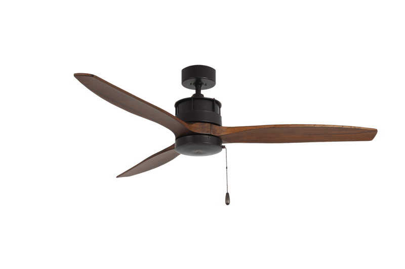 Torque 3 Blade Ceiling Fan with Wood Blades, 52", Bronze - Green Lighting Wholesale