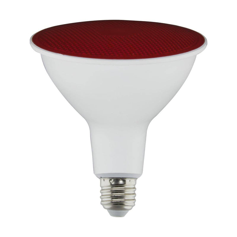 11.5 Watt PAR38 LED; Red; 90 degree Beam Angle; Medium base; 120 Volt - Green Lighting Wholesale