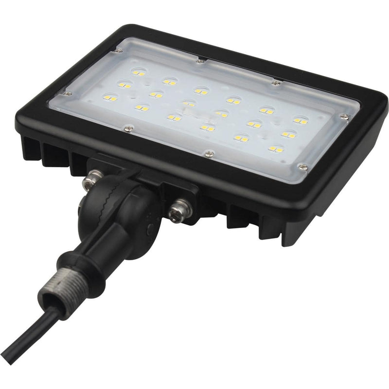 LED Medium Flood Light- 30W - 5000K - Bronze Finish - 100-277V - Green Lighting Wholesale