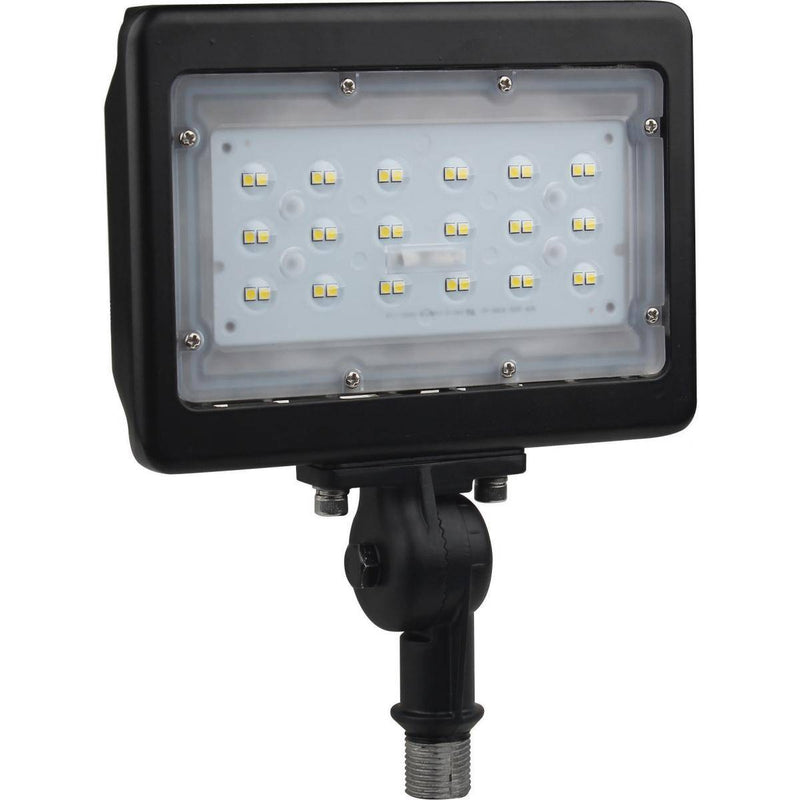 LED Medium Flood Light- 30W - 5000K - Bronze Finish - 100-277V - Green Lighting Wholesale